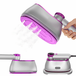 🌟 Steamer Dampfglätter 1200W mit LCD Display - 2 in 1 Bügeleisen für Reisen und Zuhause 🌟