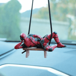 🚗 FaJoek Autospiegel Anhänger Deadpool - Autozubehör zum Aufhängen, Auto Deko
