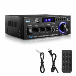 Hifi Verstärker - KKMOL Stereo Verstärker, AK45 Mini Bluetooth Radio Audio Verstärker Receiver