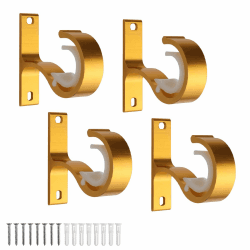 KINHARD Gardinenstange Halterung 4er Set - Vorhangstange Halterung Metall 🌟🏡