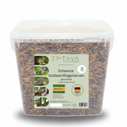 🐛🐦 ENTAVA 3l Soldatenfliegenlarven getrocknet - Premium Vogelfutter 🐦🐛