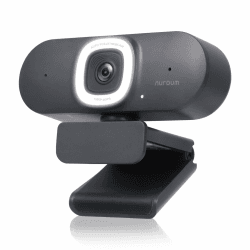 Nuroum V15AFL 2K Webcam mit Ringlicht, Autofokus 1080P 60fps PC Kamera 📸