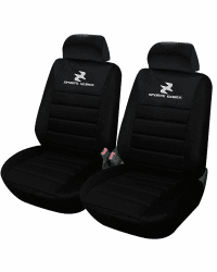 WOLTU 2er Sitzbezüge Auto Einzelsitzbezug universal Größe, Komplettset, schwarz 🚗