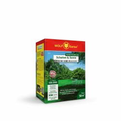 🌿🌞 WOLF-Garten „Schatten & Sonne“ Premium-Rasen LP 50 - Für dichten und belastbaren Rasen