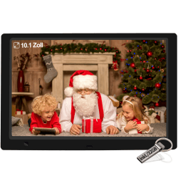 📸 Digitaler Bilderrahmen 10,1 Zoll Fotorahmen mit 32GB USB Stick 🎁