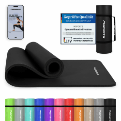 MSPORTS Gymnastikmatte Premium - Hautfreundliche Fitnessmatte 190 x 60 x 1,5 cm