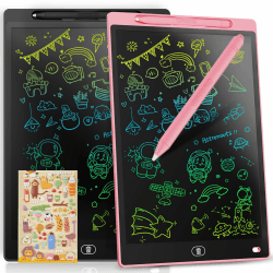 Genialba [2 Stücke] LCD Schreibtafel 10 Zoll, Buntes Schreibtablett, Elektronischer Tablette, Grafiktablett für Kinder 🎨