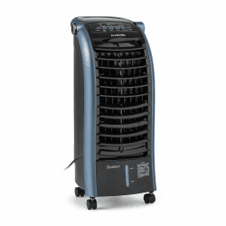 🌬️ Klarstein Luftkühler mit Wasserkühlung, 4-in-1 Verdunstungskühler, Luftbefeuchter, Ventilator & Nachtmodus, Mobile Klimageräte Luftkühler mit 6L Tank, 65 Watt Air Cooler, 444 m³/h Luftstrom Himmelblau 🌬️