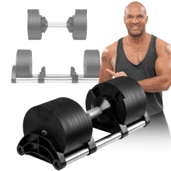 Miweba Sports Hantel VH200 | 𝐏𝐫𝐨𝐟𝐢 Hanteln - Kurzhantel Gewichte 2-28 kg - Kurzhantel Set - Verstellbare Kurzhanteln