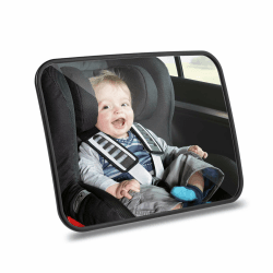 Romon Rücksitzspiegel für Babys 🚗💕 Verstellbare elastische Riemen 🌟 Bruchsicherer Auto-Rückspiegel für Babyschale