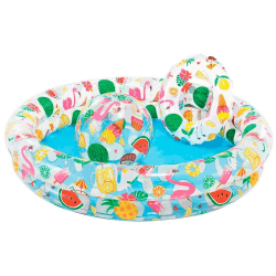 🌊🏊‍♂️ Intex 59460NP - Aufblasbares Pool-Set mit Schwimmring und Ball 🏐