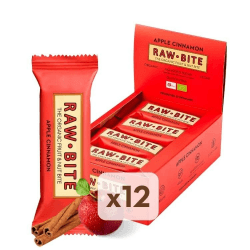 RAWBITE APFEL ZIMT 12er Box 🍏🌿 - Vegan & Glutenfrei - Bio Frucht-Nuss-Riegel