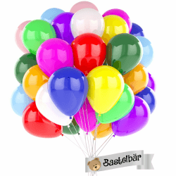 BIO Luftballons Geburtstag • [100 Stück] • MADE IN EU • Premium Ballons 🌸