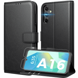 Peakally Handyhülle für Samsung Galaxy A16 5G Hülle mit Panzer Schutz Glas 📱🔒