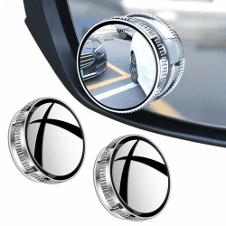 🚗 2 Stück Toter Winkel Spiegel Auto - 360° Drehbarer Weitwinkel HD-Glas-Spiegel