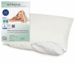 Allsana Allergiker Kissenbezug 80x80 cm 🌿 | Anti Milben Encasing