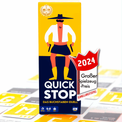 ATM Gaming Quickstop - Das Buchstaben-Duell - Kartenspiel für Jugendliche und Erwachsene 🥳