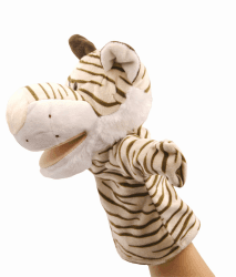 🦁🐯🐺🐒 LOMTRATS Tierhandpuppen für Kinder - Neuer Tiger