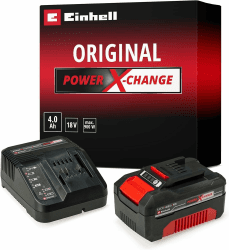 🔋🔌 Original Einhell Starter Kit 4,0 Ah Akku und Ladegerät Power X-Change (Li-Ion, 18 V, 75 min Ladezeit)