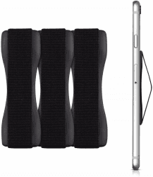 📱🔥 VOARGE 3 Pcs Premium Smartphone Finger Halterung Schwarz - Selbstklebender Handy Griff