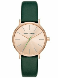 🌟 Deal des Tages! Armani Exchange Damen Analog Quarz Uhr mit Leder Armband AX5577I 🌟