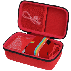 📸 Khanka Harte Reisetasche für Polaroid Go Instant Mini Kamera (9035), Rot - Schützen Sie Ihre Kamera unterwegs! 🎒