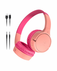 Belkin SoundForm Mini kabelloser Kinderkopfhörer mit integriertem Mikrofon und lustigen Aufklebern 🎧🌈