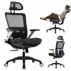 COLAMY Ergonomischer Bürostuhl mit Fußstütze 🪑🌟