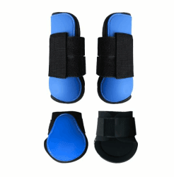 Merauno® Gamaschen Pferde 4er Set - Tendon Boots Classic L Blau