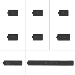 🎮 GAMSURFING Silicon Staubstopfenabdeckung für Xbox Series X/S-Konsolenanschluss [Black]
