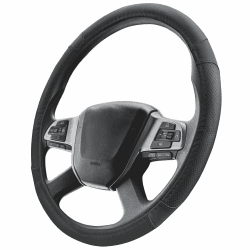 🚚 Upgrade4cars LKW Lenkradbezug 44-46 cm in Schwarz | Lenkradschoner Universal