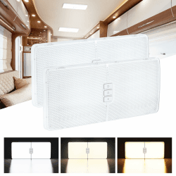 🚗💡 Kriogor 2 Stück KFZ Deckenleuchte 12V mit Schalter, 11W 1800LM Wohnmobil Leuchte 12V 🌟