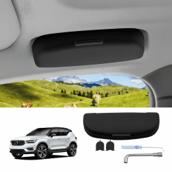 🕶️ LUWU Auto-Brillenetui für Volvo | Platzsparend & Sicher | Schwarz