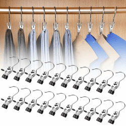 🌟 Fosoloni 20 Stück Edelstahl Wäsche Haken Satz - Angebot