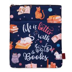 📚🐱 Leben ist besser mit Katzen und Büchern - Buchhüllen-Angebot!