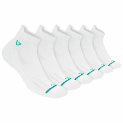 🧦 BAMBOS Sneaker Socken Ultraweich Bambus Herren Damen Kurz Sportsocken Laufsocken, 3/6 Paare 43-46 Weiß 6P - Angebot