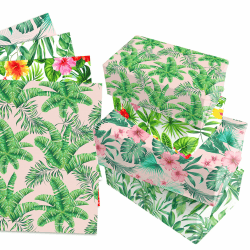 🎁 12 Blätt Hawaiiblätter Geschenkpapier - Spezielles Angebot!