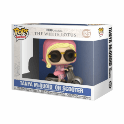 🎉🌟 Funko Pop! Rides: White Lotus - Tanya McQuoid On Scooter Vinyl-Sammelfigur 🌟🎉