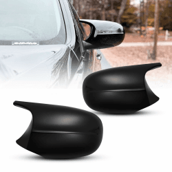🚗 2 PCS Spiegelabdeckungen Kompatibel mit Rückspiegel Abdeckung 3er E90 E91 E92 E93 2007-2013 LCL Seitenspiegelgehäuse Links und Recht E87 E81 E82 E88(Glanz Schwarz) - SALE!