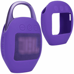 Lebakort Silikonhülle Tragetasche Case für JBL Clip 5 Lila 🎶🔊