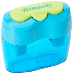 🌸🌼🌺 Spezielles Angebot: Pelikan 700702 Doppel-Anspitzer, Flower Blau, 1 Stück 🌺🌼🌸