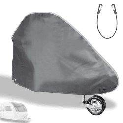 🚗 Deichselabdeckung Wohnwagen Groß 130x75cm mit Elastischer Kordelhaken 🌧️ Wasserdicht Deichselschutzhülle für Wohnwagen PKW