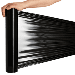 🌟 RAGO® Stretchfolie Schwarz für Möbel 1 Stück 150m Hand Stretchfolie Rollen 🌟