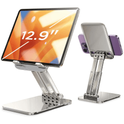 🌟 LISEN iPad Ständer Halterung - Tablet Halterung für Schreibtisch 2024 iPad Pro 9.7, 10.5, 11, 12.9 Air Mini 6 5 4 Samsung - Robust & Verstellbar 🌟