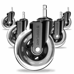 🪑 COSYLAND Bürostuhl Rollen 5pcs - 11mm x 22mm Hartbodenrollen 🪑
