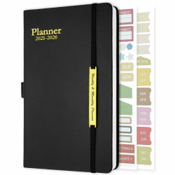 📅 Kalender 2025 2026 Buchkalender A5 Terminkalender - Softcover Wochenplaner 18 Monats Terminplaner