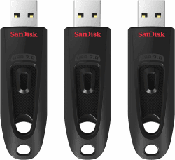 🔥 Angebot: SanDisk Ultra USB 3.0 Flash-Laufwerk 64 GB 3er-Pack!