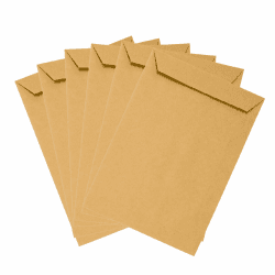 Emerson 50x Versandtasche Braun DIN C5 162 x 229 mm 80g 💌 große Briefumschlag Maxibrief haftklebend ohne Fenster Umschlag groß C5 braun Briefkuvert a5 Umschlag