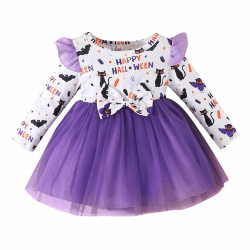🎃👧🦇 Winmany Kleinkind Baby Mädchen Halloween Tutu Kleid Ausstattung 3-4 Jahre Violett