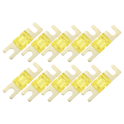 🚗🔊 ABSOPRO 10 Stück ANL Flachsicherungen 120A AFS Mini ANL Sicherung